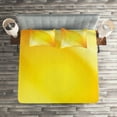 thumbnail image 2 of Ambesonne Digital Quilted Coverlet 3 Pcs, Yellow Lines Ombre, Queen Size, Yellow and White, 2 of 2