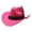 Hot Pink, variant on SRZYMJ Western Cowboy Cap for Men Women, Classic Wide Brim Fedora Cowgirl Hat
