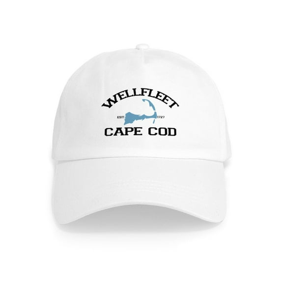 CafePress - Wellfleet MA Varsity Design. Cap - Adjustable 100% Brushed Unisex Casual Cotton Baseball Cap, Beige, 1