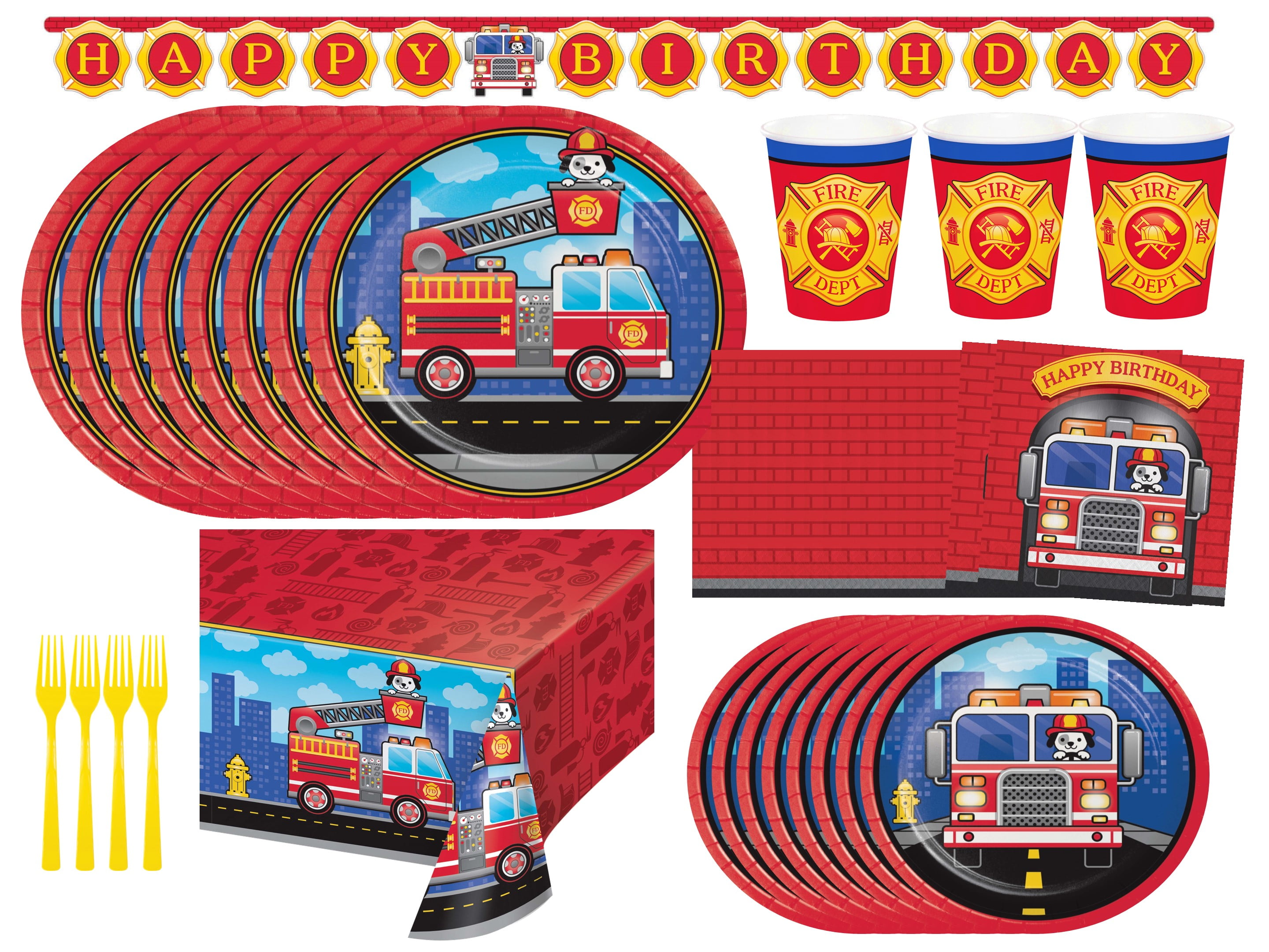 Personalized Fireman Mini Color Packs Firetruck Crayons for Kids