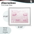 thumbnail image 4 of Stupell Industries Glam Dreamy Bows & Lips Gray Framed Print Under Glass, 21 x 17, by Kim Allen, 4 of 8