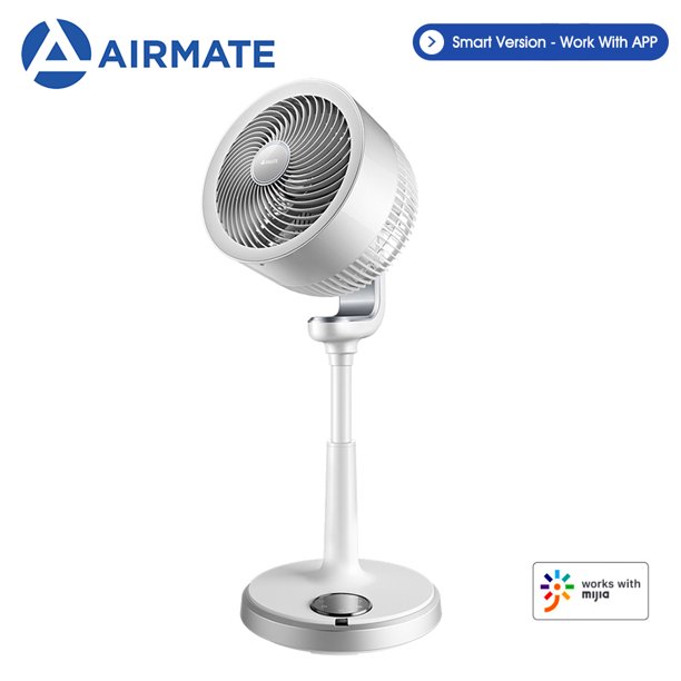 Airmate Air Circulation Fan 7inch Vertical Large Air Nature Wind Speed Adjustable Timing App Remote Control Air Cooler For Home Office Walmart Com Walmart Com