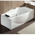 thumbnail image 4 of EAGO AM189ETL-R 6 ft Right Drain Acrylic White Whirlpool Bathtub w Fixtures, 4 of 12