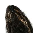 thumbnail image 3 of Curly Ponytail Extension Highlights Brown Golden Claw Clip Ponytail Extension Synthetic Hair Extensions, 3 of 7