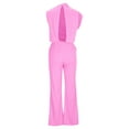 thumbnail image 5 of Summer Plus Size Jumpsuits for Women Tummy Control Fashion Solid Color Casual Pocket Sleeveless Suspender Jumpsuit, 5 of 6