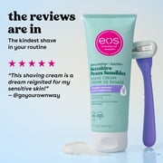 eos Shea Better Womens Shaving Cream, Sensitive Skin, Fragrance Free, 7 fl oz