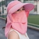 thumbnail image 4 of Greeniant Sombrero de pesca plegable de ala ancha ajustable transpirable sombrero de sol de poliéster para mujer de verano al aire libre gorra de Escalada Cuero Rosa Greeniant OD001745-04, 4 of 6