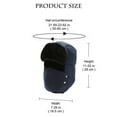 thumbnail image 2 of Xfvqtps Men and Women Trapper Hat with Mask Buckle Fleece Lining Solid Color Thickened Windproof Coldproof Warm Winter Hat Yellow, 2 of 7