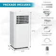 Costway 5000 BTU (8000 BTU ASHRAE) Portable Air Conditioner 4in1 AC Unit with Cool Fan Dehum