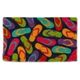 thumbnail image 1 of 18 x 30 in. Bright Flipflops Doormat, Multi Color, 1 of 1