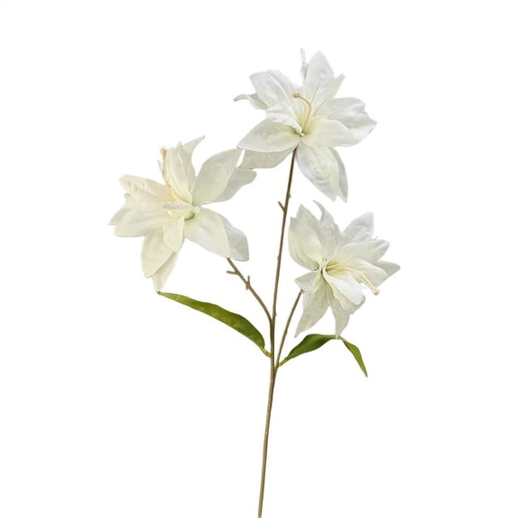 Simulation 3 Small Lily Artificial Flowers Wedding Decoration