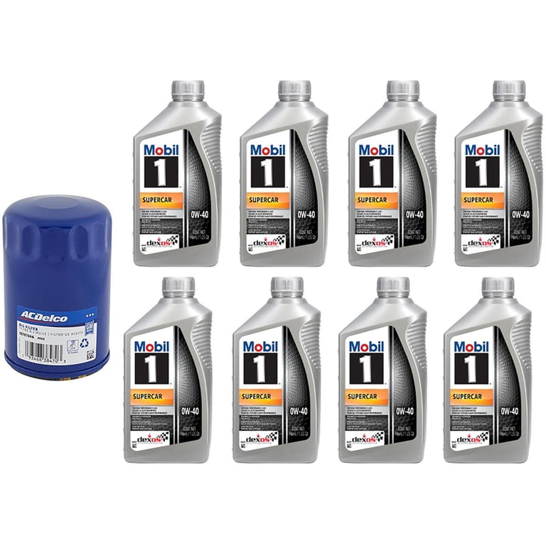 Speedway Motors, Mobil 1 0W-40 Dexos R Full Synthetic Motor Oil, 8