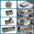 thumbnail image 4 of Organizador de Maletero Snuopfy 115L con Bolsa Térmica 3 Compartimentos Gris, 4 of 6