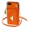thumbnail image 7 of Allytech iPhone SE 2020/2022 Wallet Case, iPhone 7/8 Case, Premium PU Leather Multiple Cards Slots Large Space Wallet Case with Crossbody Shoulder Strap for Girls Women - Orange, 7 of 7