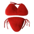 thumbnail image 4 of Beachwear Set for Summer Leisure with Sleek Strapless Solid Design and Versatile Two-Piece Bikini Ensemble, 4 of 4