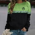 thumbnail image 5 of Guluxicc St. Patricks Day Sweatshirts for Women Casual Crewneck Long Sleeve Pullover Tops St Patty's Day Graphic Shirts, S, 5 of 5