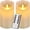 Ivory - 2 Pack, variant on Candles 6" Set Of 2 Dripless Real Waxars Include Realistic Dancing Leds And 10-key Remote Control With 24-hour Timer Function 400+ Hours By 2 Aa