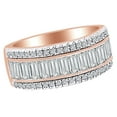 thumbnail image 2 of AFFY 2 Ct White Natural Diamond Etruscan Style Anniversary Band Ring in 14k Rose Gold Ring Size - 13, 2 of 2
