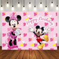 thumbnail image 1 of Disney Minnie Mickey Mickey Mouse Custom Background Wedding Decoration Party Backdrops Children's Birthday Decorations Photozone120x80cm&Other Gao Jinjia LED, 1 of 2