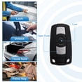 thumbnail image 2 of Unique Bargains - Carcasa para llave de mando a distancia de 3 botones, carcasa de entrada sin llave, repuesto negro para BMW 325i 2006-2011, 2 of 6