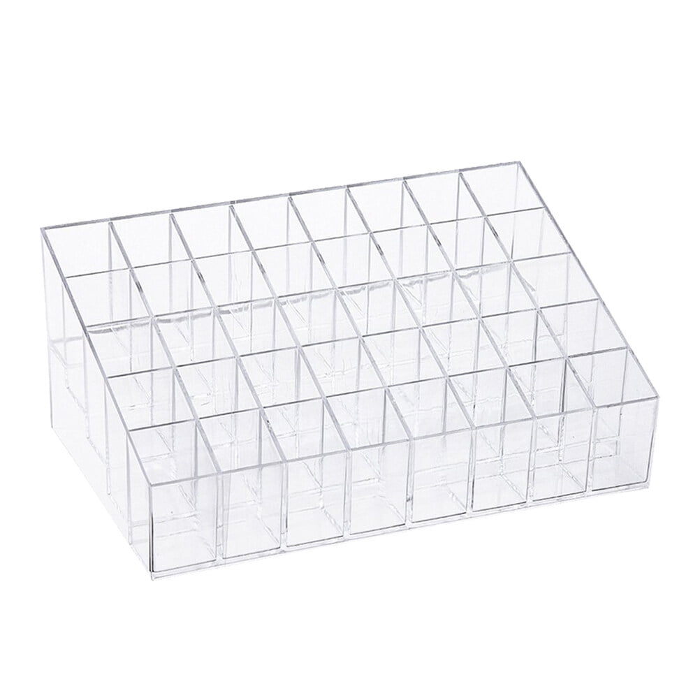 40Slot Lipstick Rack Practical Nail Polish Stand Transparent Lip Gloss