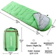thumbnail image 2 of All-Season Envelope Sleeping Bag - Portable & Waterproof, 2 of 6