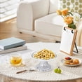 thumbnail image 4 of Plastic Serving Trays,Transparent Petal Shaped Plastic Serving Platter with Base,Clear Flower Shape Fruit Pedestal Dish,Reusable Clear Pedestal Candy Dessert Tray,Decorative Fruit Pedestal Plate, 4 of 4