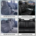 thumbnail image 3 of WRWolf Full Set Seat Cover Fit for Jeep Patriot 2010-2017 Faux Leather Car Seat Protector Compatible Airbag Vehicle Cushion Covers Waterproof Carseat Seat Full Set 5 Seats (Black), 3 of 7