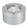 thumbnail image 1 of Aluminum Alloy Ashtray with Rotating Lid | Windproof Car and Desktop Ashtray | High Temperature Resistant Durable Smokeless Portable Ashtray for Home Office Vehicle Use, 1 of 7