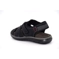 thumbnail image 5 of NEKTA/ke'nekt/, Men's Fisherman Open-Toe Leather Sandals Black 8, 5 of 5