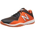 thumbnail image 1 of New Balance Men's T4040v4 Turf Baseball Shoe, Black/Orange, 16 2E US, 1 of 1