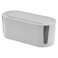 thumbnail image 1 of Cable Management Box 1PC,Cord Organizer Storage Box with Removable Cover & Ventilation Slots for Router & Power Strip(White), 1 of 7