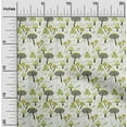 thumbnail image 2 of oneOone Cotton Cambric Light Green Fabric Mushroom Dress Material Fabric Print Fabric By The Yard 56 Inch Wide, 2 of 5