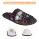 thumbnail image 3 of Fotbe Rainbow Jellyfishes Pantuflas Peludas para Mujer con Estampado, Zapatillas de Peluche, Zapatos de Invierno para Casa, Uso Interior y Exterior-Large, 3 of 8