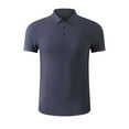 thumbnail image 2 of Ynynloco Men's Slim Fit Summer Short Sleeve Collared Golf Shirt Quick Dry Performance Golf for Business Casual, 2 of 6