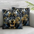 thumbnail image 3 of Orinice Tiger Graphic Decorative Throw Pillow Cover for Home Couch Living Room Bed Sofa Square Pillow Case 1PC 24x24in, 3 of 5