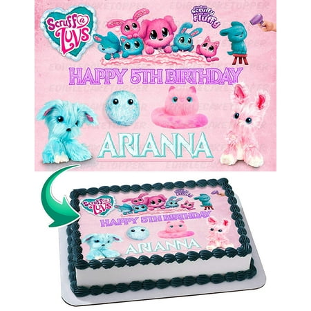 Scruff A Luvs Edible Cake Image Topper Personalized Picture 1/4 Sheet (8"x10.5")