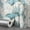 aqua blue+15.75 * 118.11 inch, variant on 1 Roll of 15.75 x 118.11 Inch Tearable Waterproof Self-Adhesive Vinyl Wallpaper Film for Kitchen & Bathroom Countertops Easy to Clean Durable Heat-Resistant