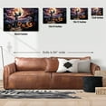 thumbnail image 5 of Spooky Halloween Night Witch Great Dane Glowing Pumpkins Horizontal Matte Canvas Poster Danes Dog Lover Gifts Wall Art Home Decor - 12015, 5 of 5
