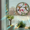 thumbnail image 5 of Hummingbird Sun Catcher Stained Glass Window Hanging - Wildflower and Bird Suncatchers for Windows Stained Glass Suncatcher - Sun Catchers Indoor Wall Art Home Decor Gift for Women Mom Bird Lovers, 5 of 9