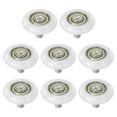 thumbnail image 1 of Unique Bargains Rouleaux de Tiroir 26mm, Lot de 8 Poulies de Tiroir, Blanc, 1 of 6
