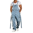 thumbnail image 6 of QQZ Wide Leg Cargo Denim Overalls Men, Adjustable Suspender Baggy Jumpsuit Pants for Street Wear, Work Wear and Casual Daily Outings, 6 of 9