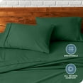 thumbnail image 6 of Bare Home Pillowcase Set - Premium 1800 Collection - Double Brushed - Ultra Soft - Standard Size, Forest Green, 2 Count, 6 of 8