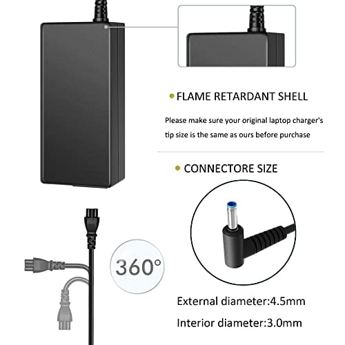 45W 19.5V 2.31A AC Adaptador de Corriente para Laptop Cargador para Hp