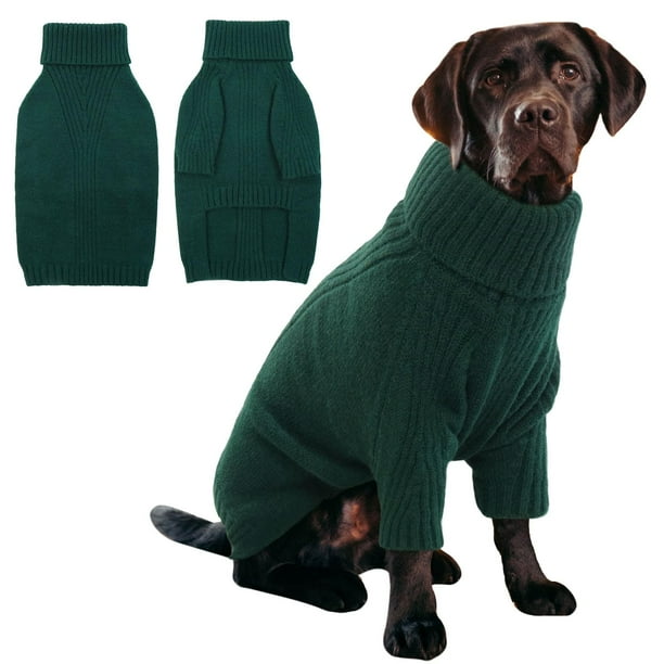 Jersey para perro IEcoII XXXL, cálido, cuello alto, tejido para labrador