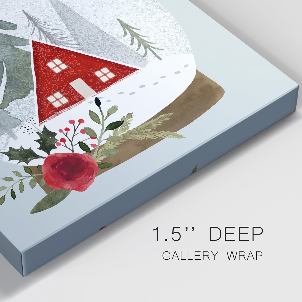 Snow Globe Village II- Gallery Wrapped Canvas