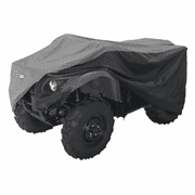 Classic Accessories QuadGear ATV Storage Cover, Fits ATVs 80"L x 44"W x 45"H, Large, Black/Grey