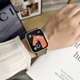 thumbnail image 3 of Adecuado para Apple Watch 56789, correa de cuero de silicona con hebilla magnética dos en uno, correa de muñeca iwatch Ultra, 3 of 6
