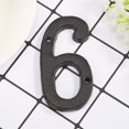 thumbnail image 3 of Números digitales de metal Placa de puerta de letrero de casa de hierro fundido Decoración de pared de café DIY Hugtrwg  Para estrenar, 3 of 7