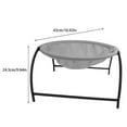 thumbnail image 3 of Greeniant Cama de malla de Metal para mascotas, reemplazo transpirable, desmontable, lavable, térmica, para dormitorio, sala de estar, Suministros para gatos Gris, 3 of 6